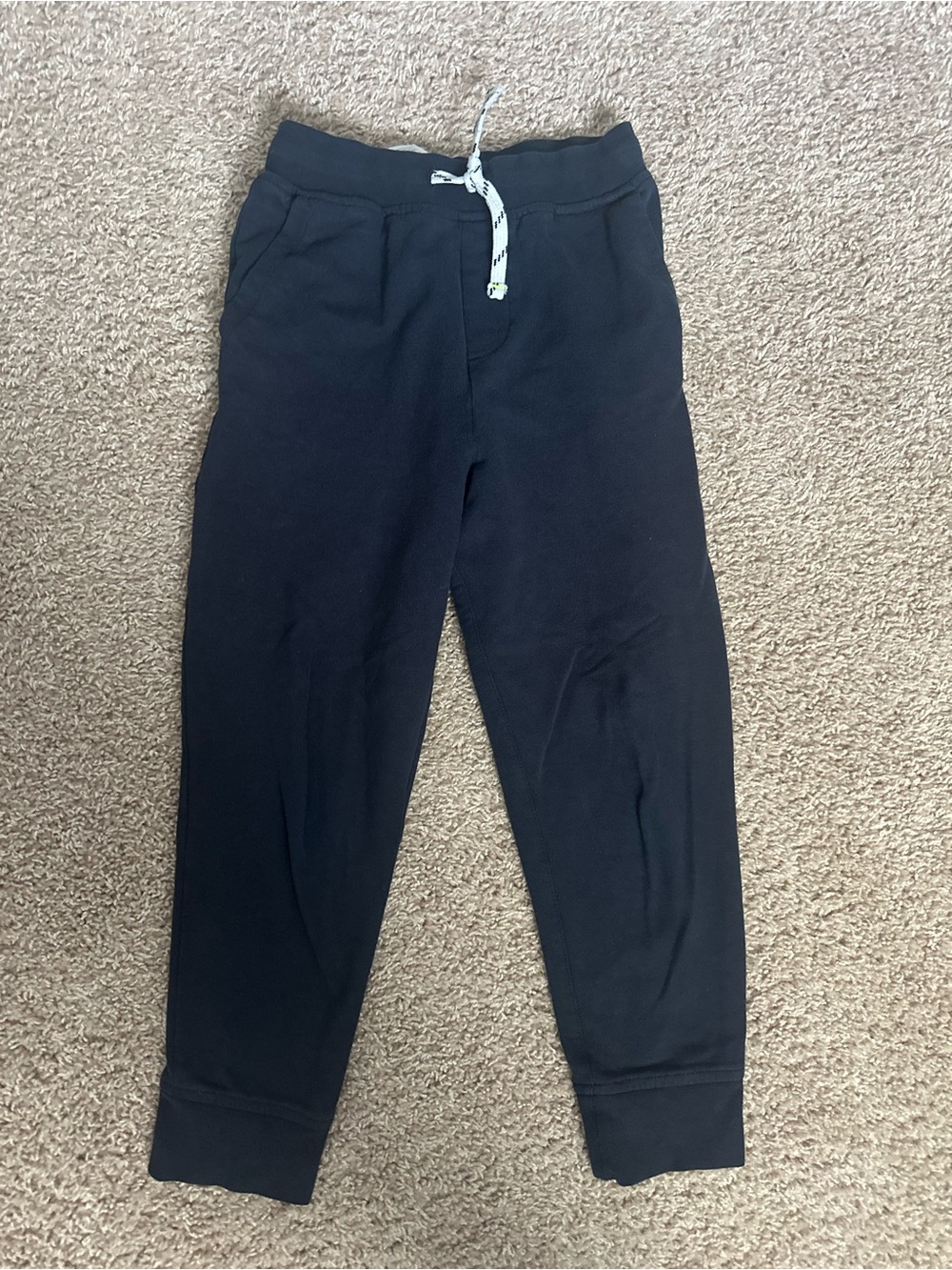 Crewcuts Navy Kids Jogger Sweatpants with Drawstring